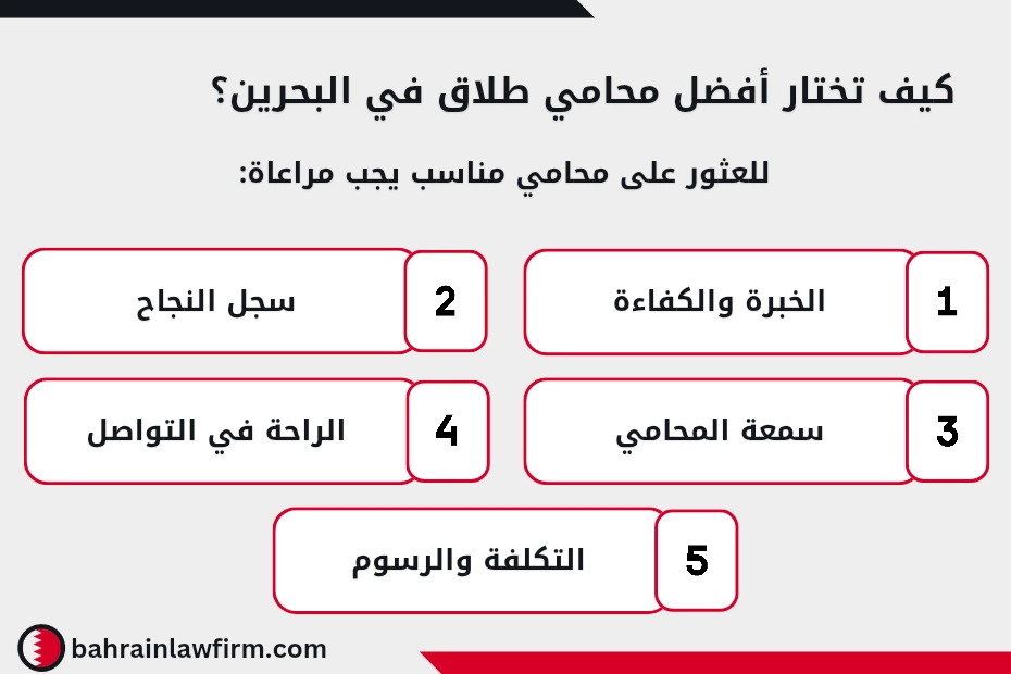 كيف تختار أفضل محامي طلاق في البحرين