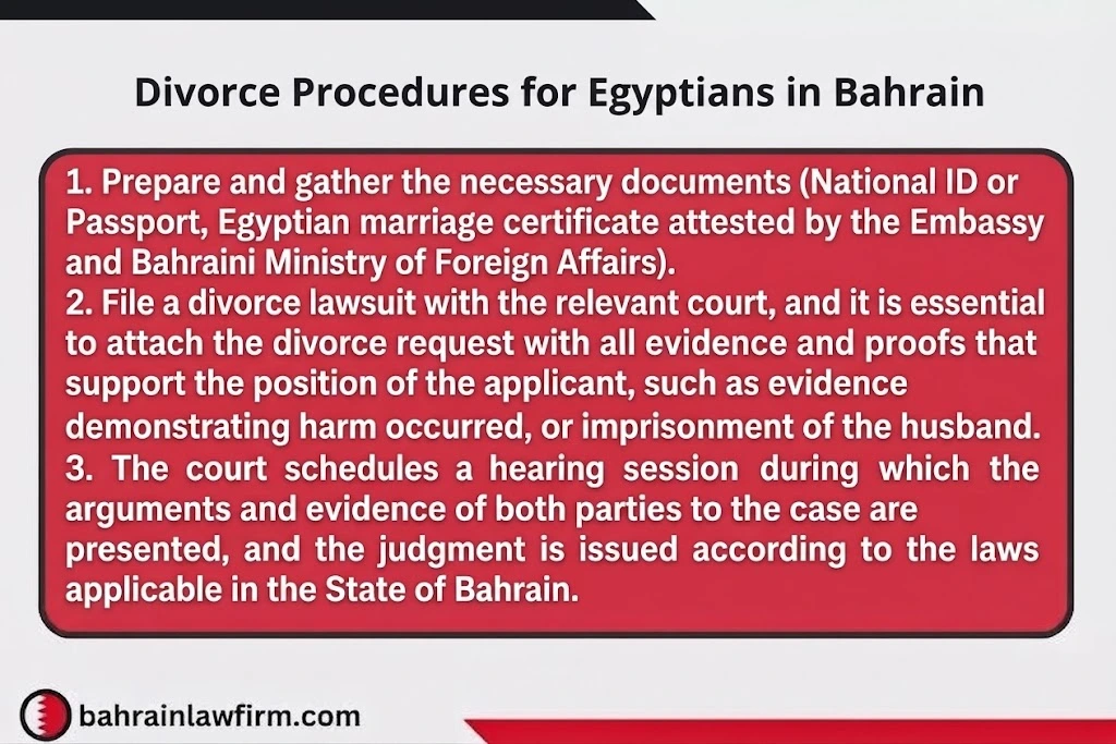 Divorce Procedures for Egyptians Bahrain