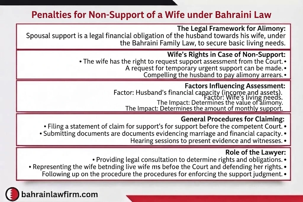 Factors affecting the assessment of spousal maintenance in Bahrain