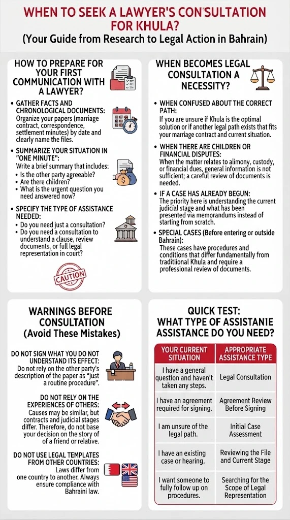 Khula Lawyer in Bahrain Providing Legal Consultation