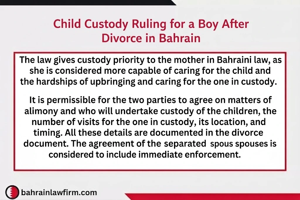 Who Gets Custody of a Son After Divorce in Bahrain