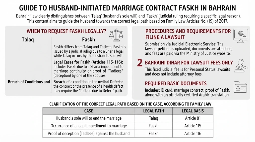 Cases where the Husband’s Right to Annul a Marriage in Bahrain may apply under the law