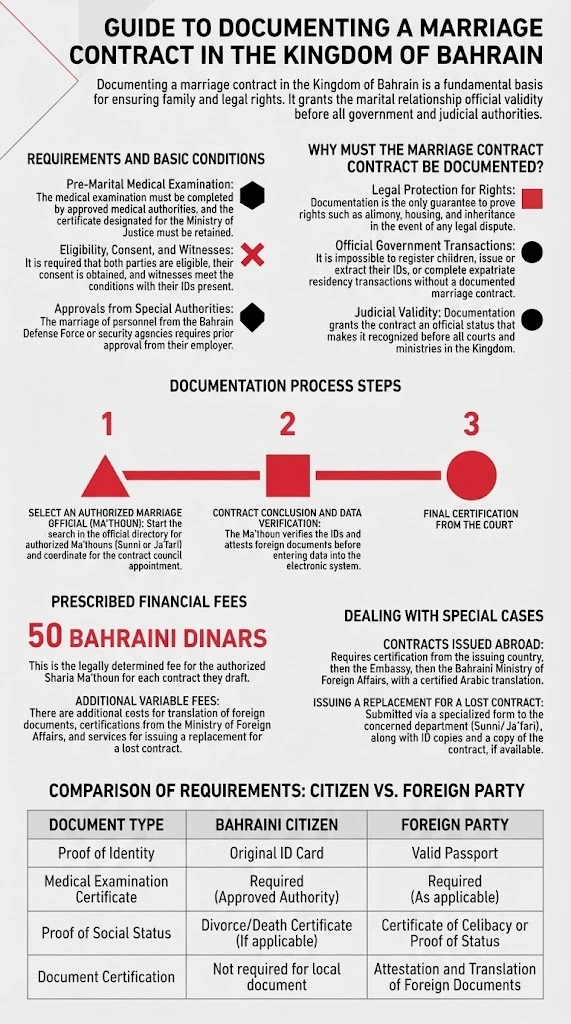 Guide to Marriage Contract Registration in Bahrain
