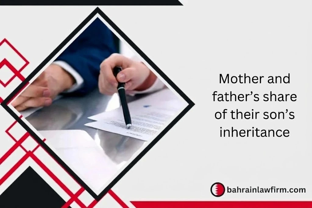 Mother and father’s share of their son’s inheritance